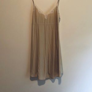 Wilfred 100% rayon cream slip dress